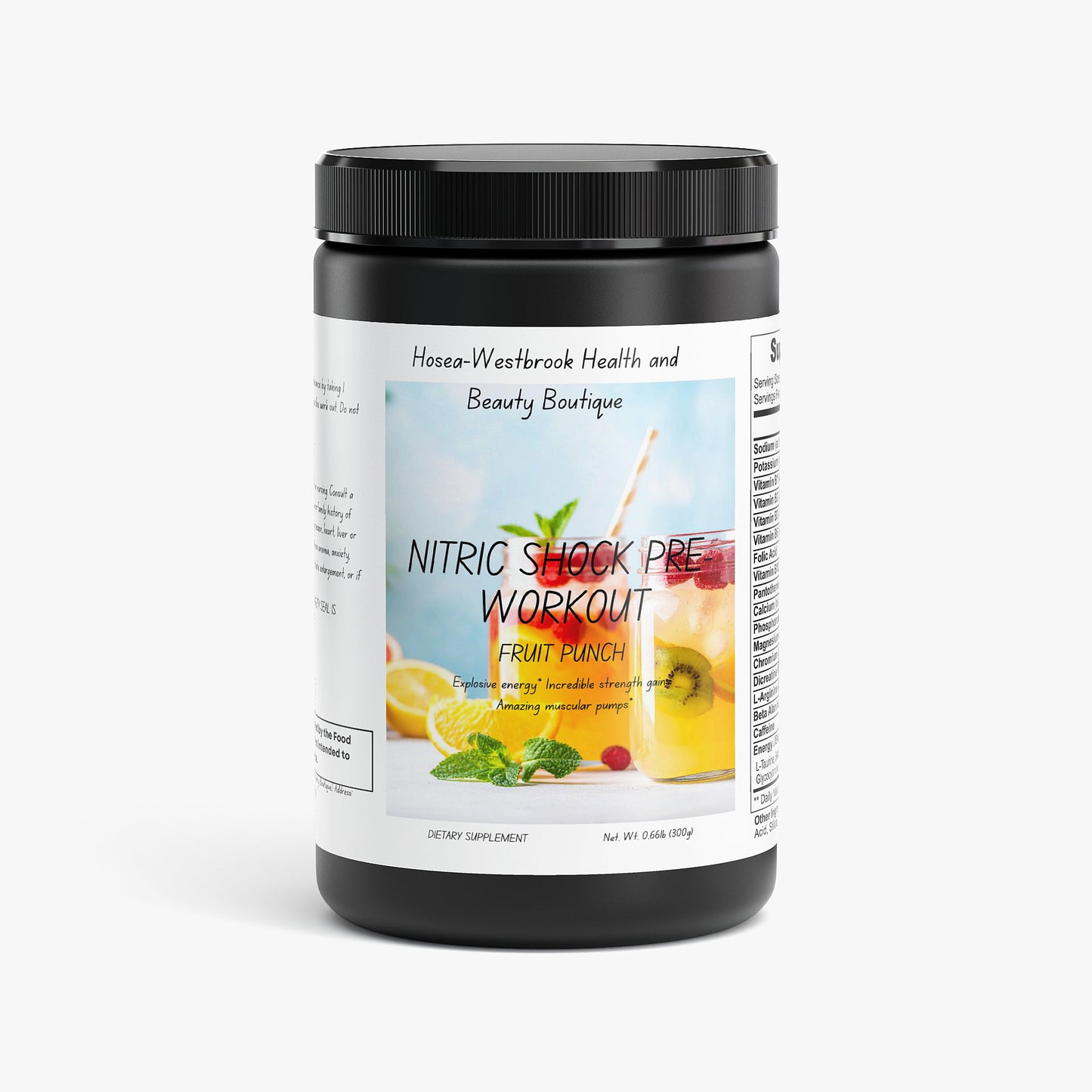 Nitric Shock Pre-Workout Powder (Fruit Punch)