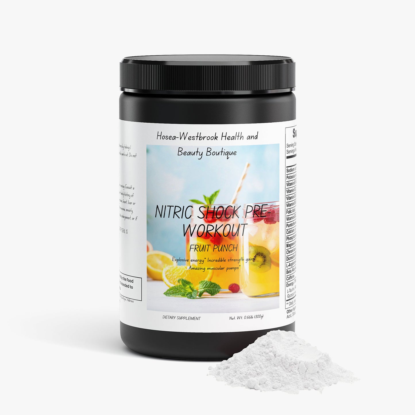 Nitric Shock Pre-Workout Powder (Fruit Punch)